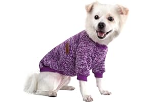HuaLiSiJi 5XL Large Dog Sweatshirt Hoodie Fleece Dog Jumper Large Fleece Inside Soft Cozy, Colour Vibrant Easy to Take On and Off (Purple, 5XL)