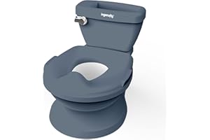 Ingenuity My Size Orinal Infantil 2 en 1 - Diseño Realista con Sonido de Descarga, Asiento Extraíble, Fácil de Limpiar, Entrenamiento para Ir al Baño - 18M+ hasta 23Kg (Azul)