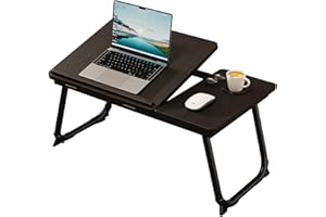 GENERISCH SEHAUSEU Tavolo pieghevole per PC portatile con portabicchieri per letto e divano, portatile per leggere e colazione