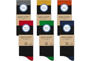 Dafi soft 6 Pairs Men's Diabetic Socks, Cotton, Stretchy, Made in Turkey