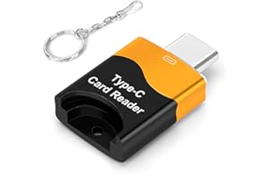 SEMINER Lettore di Schede TF, Lettore di Schede Micro SD, Adattatore per Lettore di Schede di Memoria TF di Tipo C Compatibile con Laptop, MacBook, Samsung Galaxy