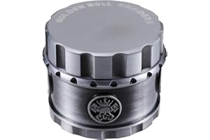 Golden Bell 2 inch Grinder Spice Grinder 4 Layers Herbal Grinders Zinc Alloy Grinder Threadless Skull Mills - Silver