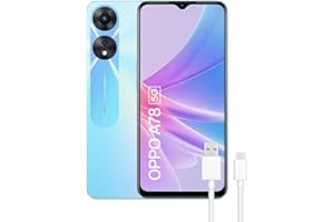 OPPO A78 5G – Smartphone Libre, 8GB+128GB, Pantalla 6,6”, Cámara 50+2+8MP, Android, Batería 5000mAh, Carga Rápida 33W - Azul