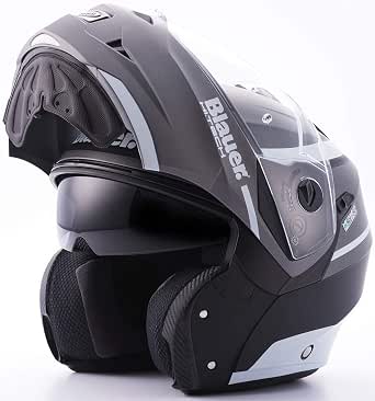 Blauer HT Sky Ii Black-Titanium-White Matt M : Amazon.it: Auto e Moto