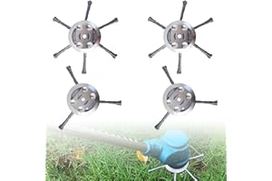 VICBOU Unkrautbürste für Freischneider, 4 Stück stahldraht rasentrimmer Kopf,Wildkrautbürste 5mm Bohrung, Drahtbürste mit Kegelform entfernt mühelos Unkraut und Moos(6 Kopf and 3Kopf)