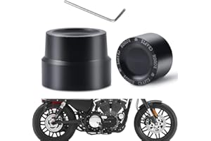 TUINCYN Schwarz Motorrad Vorne + Hinterachse Abdeckung Hutmutter Bolt Kit Fahrrad Dekoration Zubehör für Harley Sportster XL 883 1200 Dyna Touring V-Stange Softai Glide