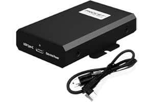 PROCET POE SYSTEM PROCET PoE over USB C Converter 5V 9V 12V 15V 20V up to 23W DC Gigabit PoE RJ45 to C Type Power Supply Ethernet Adapter, Wide Temp -20°C to 55°C for Tablet, iPad, Laptop, Display Hub, VR, Speaker