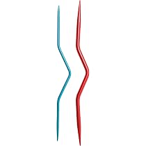 KnitPro Aiguilles de câble en Aluminium colorées, Lot de 2, Coloré KnitPro Aiguilles de câble en Aluminium colorées, Lot de 2, Coloré