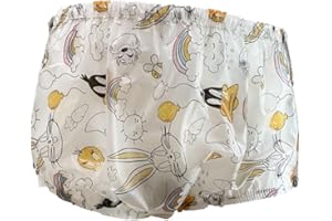 Haian Klasyczne wodoodporne spodnie unisex dla dorosłych z nietrzymaniem moczu zatrzaskowym z tworzywa sztucznego (TPU) (XXL, królik)