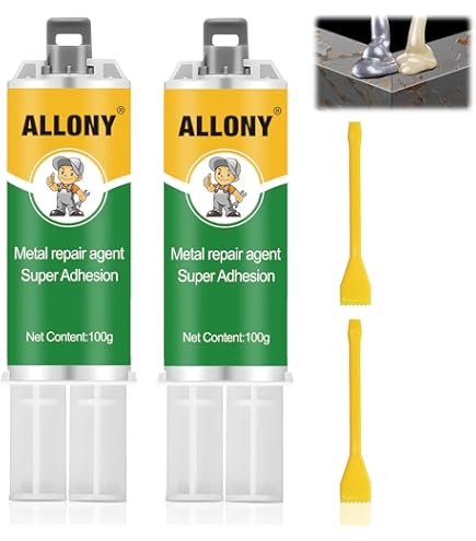 Pâte De Réparation En Métal, Colle Métallique AB Haute Température, Résistant à La Chaleur, Soudure à Froid, 100g