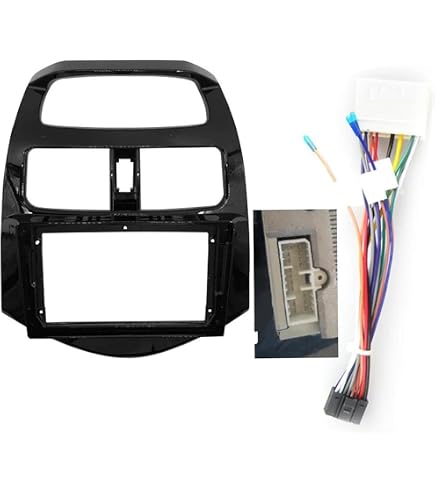 MS312/N Mascherina Autoradio ISO 1 Din Nero Per Renault Twingo 2 (2007-2011)