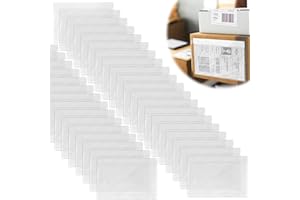 FIICO Acboor Lieferscheintaschen Selbstklebend, 100 Stück 170 x 250 mm A5 Transparente Dokumententasche für Lieferscheine, Rechnungen, Retourenscheine, Begleitpapiere, Garantiekarten