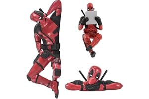 Yotlein 3 Stück Deadpool-Anime-Auto-Dekoration, Lustiger Anime-Deadpool-Figur-Dekoration-Zubehör, Auto-Innendekoration, Dead-Pool Ani-me, Autozubehör zum Aufhängen für Frauen & Männer Ornament Gift