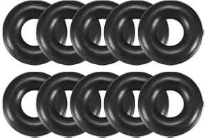UXCELL sourcing map Nitrilo Caucho Tóricas Juntas, 10mm OD 4mm ID 3mm Ancho, Métrico Sellado Empaquetadura, Paquete de 10