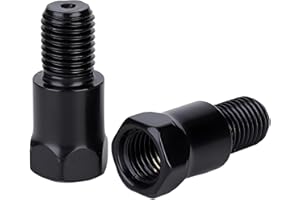 CRETASSION Adapter lusterka motocyklowego M10 prawy gwint do M10 lewy gwint adapter lusterka skutera m10 do m10 (2 sztuki)