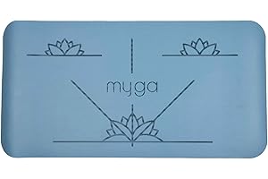 Myga Alignment Yoga Pad Mat - Cuscinetti antiscivolo per un'ammortizzazione extra con il ginocchio - Supporto per gomiti e mani