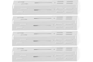 FIRXZYMZ Placa de calefacción universal de acero inoxidable de 29 a 43 cm para la mayoría de barbacoas de gas, Charbroil, Landmann, Enders, Taino, Barbecook, Proficook, Protector de calor Flavorizer