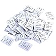 Coolchic Silica Gel Desiccant Bags, 100pcs Non-Toxic Moisture Absorber Desiccant Dehumidifier (1g/100packs)