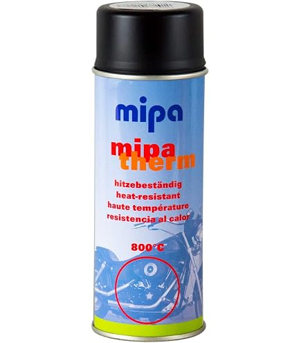 thumbnail image 2 of MOTIP High Temp Heat Resistant Spray Paint - 400ml Can - Multiple Colors (Black, Beige, Red, Grey, White) 2 of 4