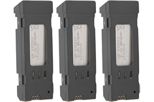 FOCKET RC Drone Battery, Professional 3pcs 3.7V Bateria Litowa Drone Lipo Wymiana Baterii z Kablem ładującym 3 w 1, RC Quadcopter Drone Battery for E58 L800 JY019 S168 RC Aircraft (850 mAh)