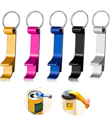 Lot De 5 Décapsuleurs De Bière Colorés En Métal De Qualité