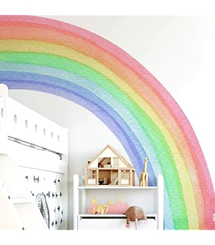 GRAZDesign - Adesivo Murale Personalizzato Con Nome E Arcobaleno Per Cameretta Bambini, 60x50 Cm, Prodotto In Germania - 4