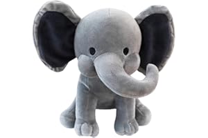 OCDSLYGB 25cm Elefante Peluche Juguete, Peluche Elefante Bebe, Suave Elefante Plush Teddy, Animal de Peluche, Lindo Animado Peluche,egalo de Cumpleaños para Niñas