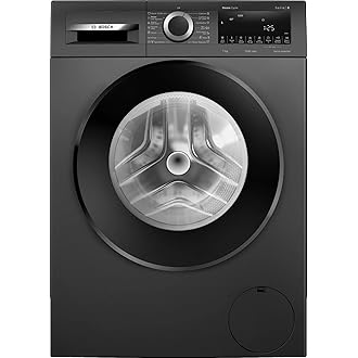 Bosch 7 kg 5 Star Fully-Automatic Front Loading Washing Machine (WGA12208IN, Black Grey,Anti Wrinkle, In-Built Heater)
