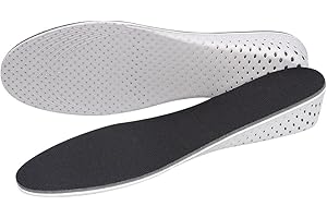 Soumit Traspirante Altezza Aumento Solette Aggiungere 3cm (EU 37-43), Invisibile Unisex Alzatacco Pad, EVA Soletta Inserisce per Confortevoli i Piedi e Aumentare la Fiducia