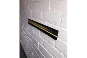 DOTTY DEALS Garage Car Door Protector HEAVY DUTY RUBBER Wall Bumper Guard Safety Strip (2X 1FT STRIP)