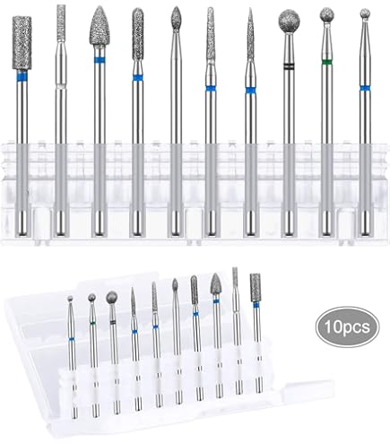 30 Pcs Set Di Punte Per Trapano Per Unghie Con Sca 3 32 Set Di Punte Per Trapano Per Unghie In Ceramica Punte Per Efile Punta Per Trapano Per Unghie Diamantata S Per Cuticole Per Unghie - Foto 9