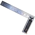 STONE 90 Degrees Stainless Steel Try Square Scale Ruler Measurement Tool