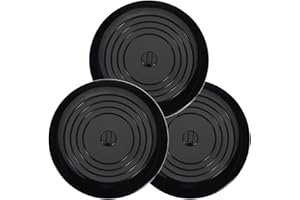 tifanso Universal Bath Stopper, Upgraded Silicon Drain Stopper for Kitchen Sink & Basin, Bathtub & Bathroom Plug | 6 inches (3*black)