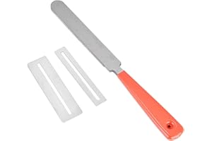 Germerse Herramientas Luthier de Acero Inoxidable, Lima para trastes de Guitarra, para pulir trastes