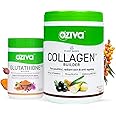 OZiva Plant Based Collagen Berry Orange Supplement 250 grams and OZiva Plant Based Glutathione Builder 60 Vegetarian Capsules