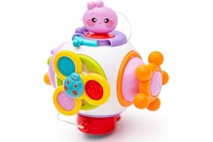 Eutionho Montessori Sensory Toys Busy Cube, Travel Sensory Toys Gift Activity Cube for Babies 18+ Months, Educational Fidget Learning Toys for Toddlers 1 2 3 Years Old Girls