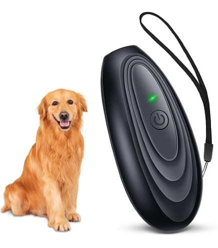 ASSCA Dispositivo Anti-Abbaio A Ultrasuoni Per Cani &ndash; Impermeabile, Ricaricabile, 3 Livelli Di Frequenza