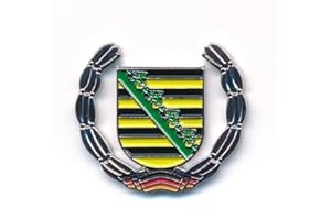 hegibaer Sachsen Wappen Deutschland Dresden Leipzig Flagge Edel Pin Anstecker 0931