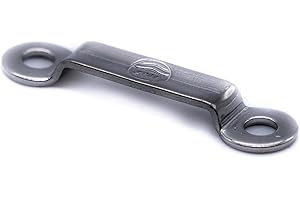 J CLARKE MARINE Pack of 2-25mm and 50mm Webbing bridges/footmans loop made from stainless steel (25mm)