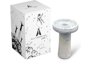 Fly Hookah Cazoleta Cachimba Vol.I - Tarro de Alta Calidad para Shisha Hookah Premium - Barro Blanco - Alto Rendimiento y Adaptado a Todos los Gestor de Calor Shisha