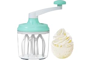 AGATIGE Batteurs Manuels et Fouets a Main, 1200 Ml Mélangeur Fouet Oeufs et Séparateurs Crème Oeufs Manuel Fouet Batteur à œufs Maison Mixeur Manuel Mousseur à Lait Manuel Ménage Batteur Mixeur