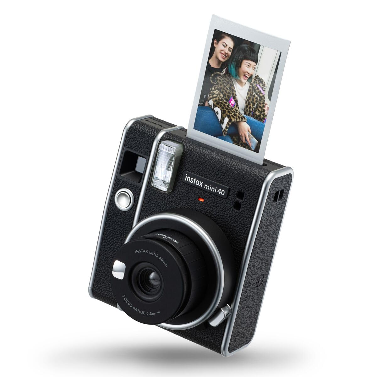 Fujifilm Instax Mini 40 Instant Film Camera, Black, Compact