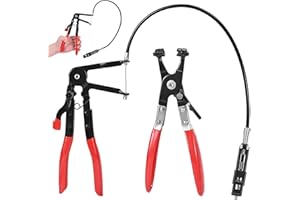 Peevisap 2 Piezas Alicates Abrazaderas Coche, Alicate Abrazaderas,Alicates para Abrazaderas, Para la Instalación y Extracción de Abrazaderas de Manguera de Automóviles