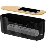 Cable Management Box Surface Wiring Cable Tray Cable Tidy Box Power Strips Cords Organizer Wire Storage Box with Lid Hiding M