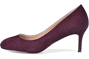 Castamere Mujer Medio Tacón Punta Redondas Tacón de Aguja Zapatos de Tacón 6CM
