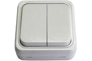 FONTINI Bf bf-18 - Doble interruptor 18 superficie 10a 250v blanco bolsa