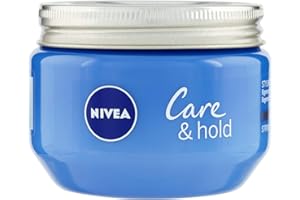 ‎NIVEA NIVEA Care & Hold Creme Gel Styling Gel 150 ml, długotrwały żel do włosów przeciw puszeniu się, żel do kremu krótkie i średnie długie włosy z witaminą B3