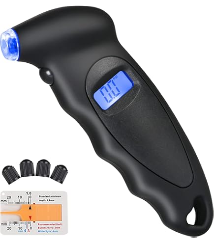 Manometro Digitale FERVI Misuratore Di Pressione Pneumatici Kit, Manometro Digit - Foto 6