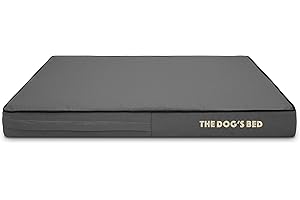 THE DOG'S BALLS Replacement Outer Cover (No Mattress) for The Dog's Bed Orthopaedic, Washable Oxford Fabric, Medium 86 x 56 x 10cm (Grey with Black Piping)