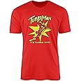 SmartyPants Turbo Man Red T-Shirt Top Tee - Unisex Adults Kids Teens Jingle Bells Action Figure Man Comedy Festive Xmas Christmas Eve Classic Movie Film Cinema Gift Present
